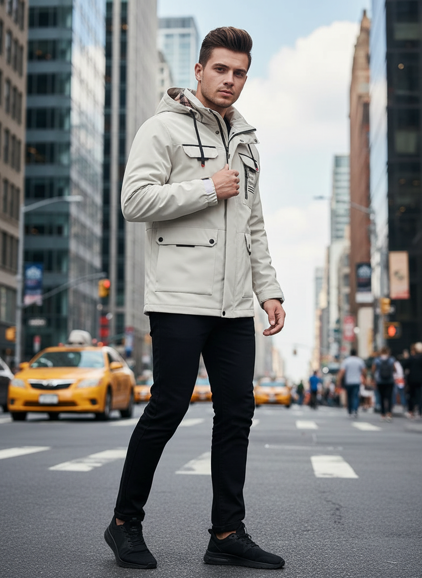 Dylan | Waterdichte softshell herenjas met functionele details