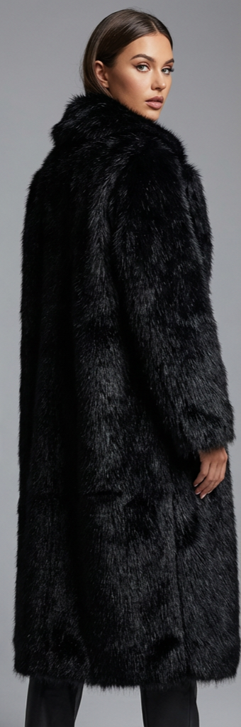 Eva | Lange faux-fur wintercoat