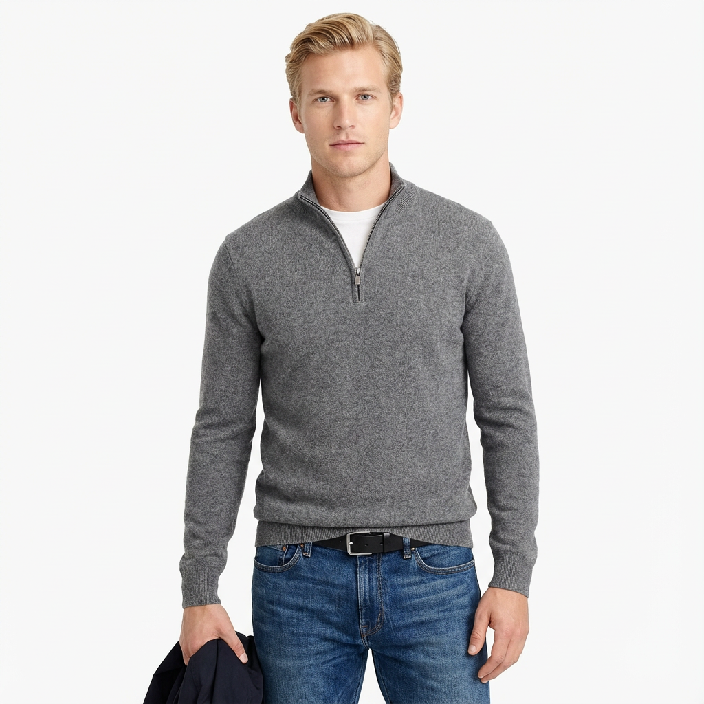 Noah | Luxe Half-Zip Herentrui