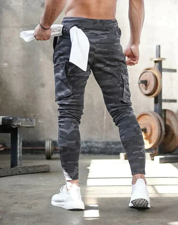 Athletic Cargo Joggers | Stretch Fabric & Zipper Pockets