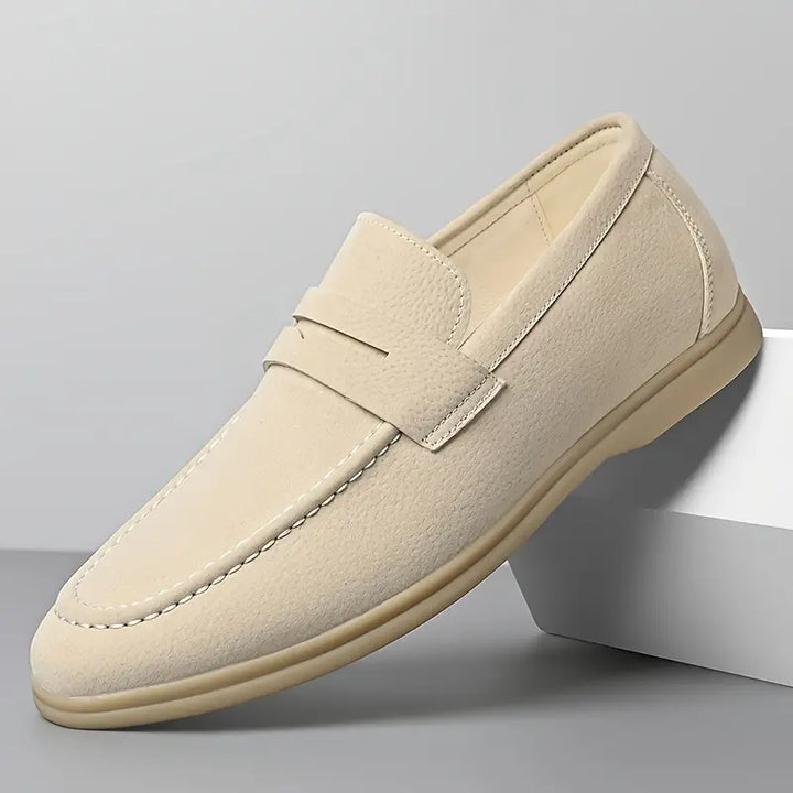 Vegan Suede Loafers | Contrast Sole Design