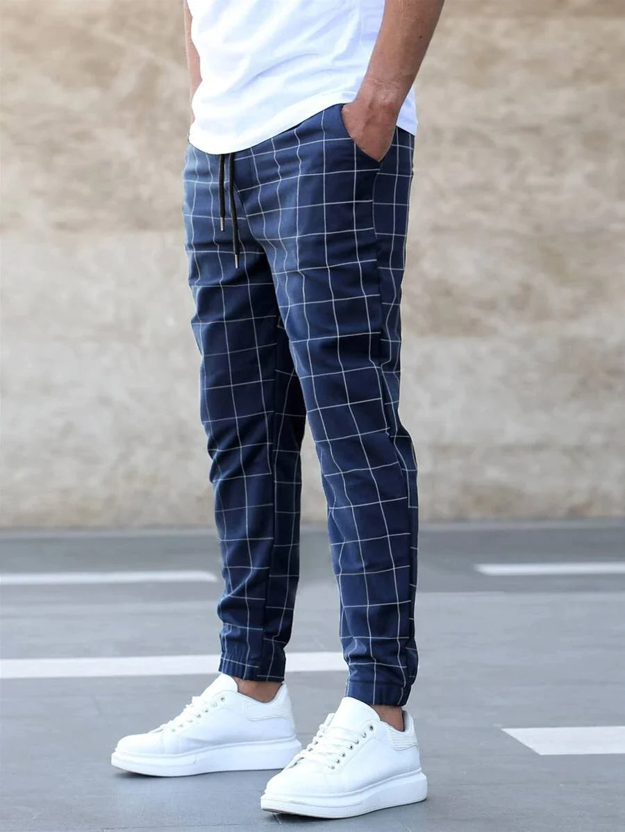 Men's Plaid Chino Pants | Tailored Fit