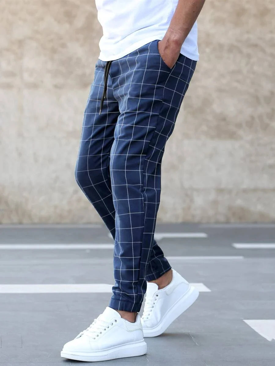 Men's Plaid Chino Pants | Tailored Fit