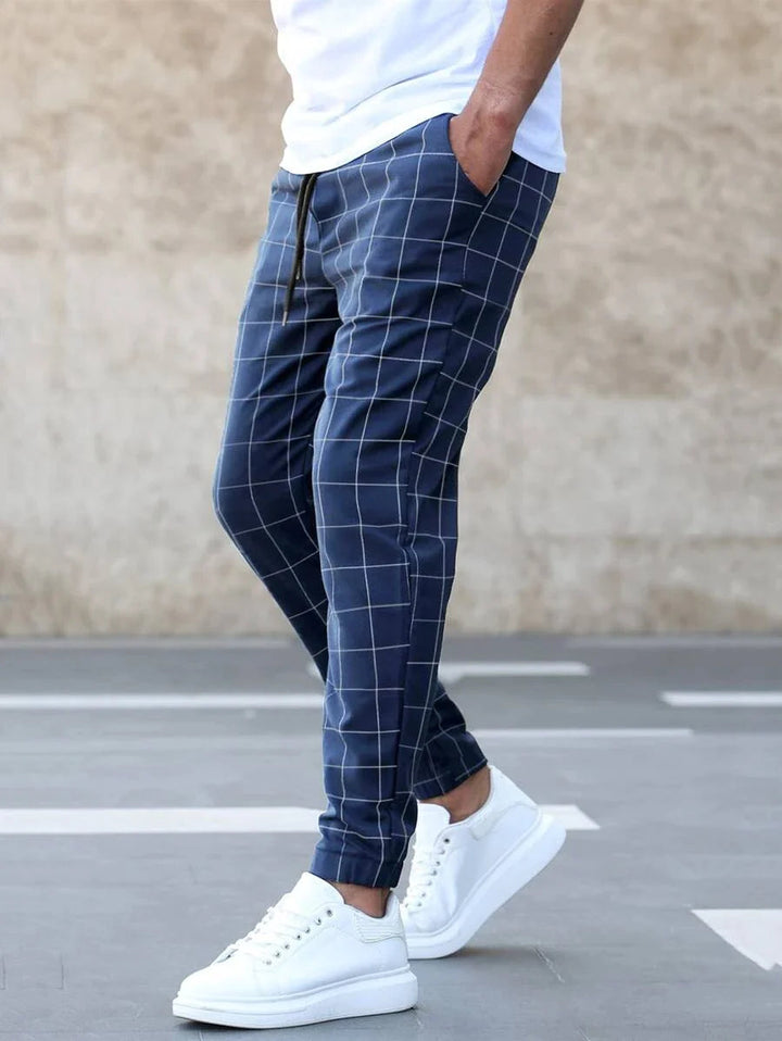 Men's Plaid Chino Pants | Tailored Fit