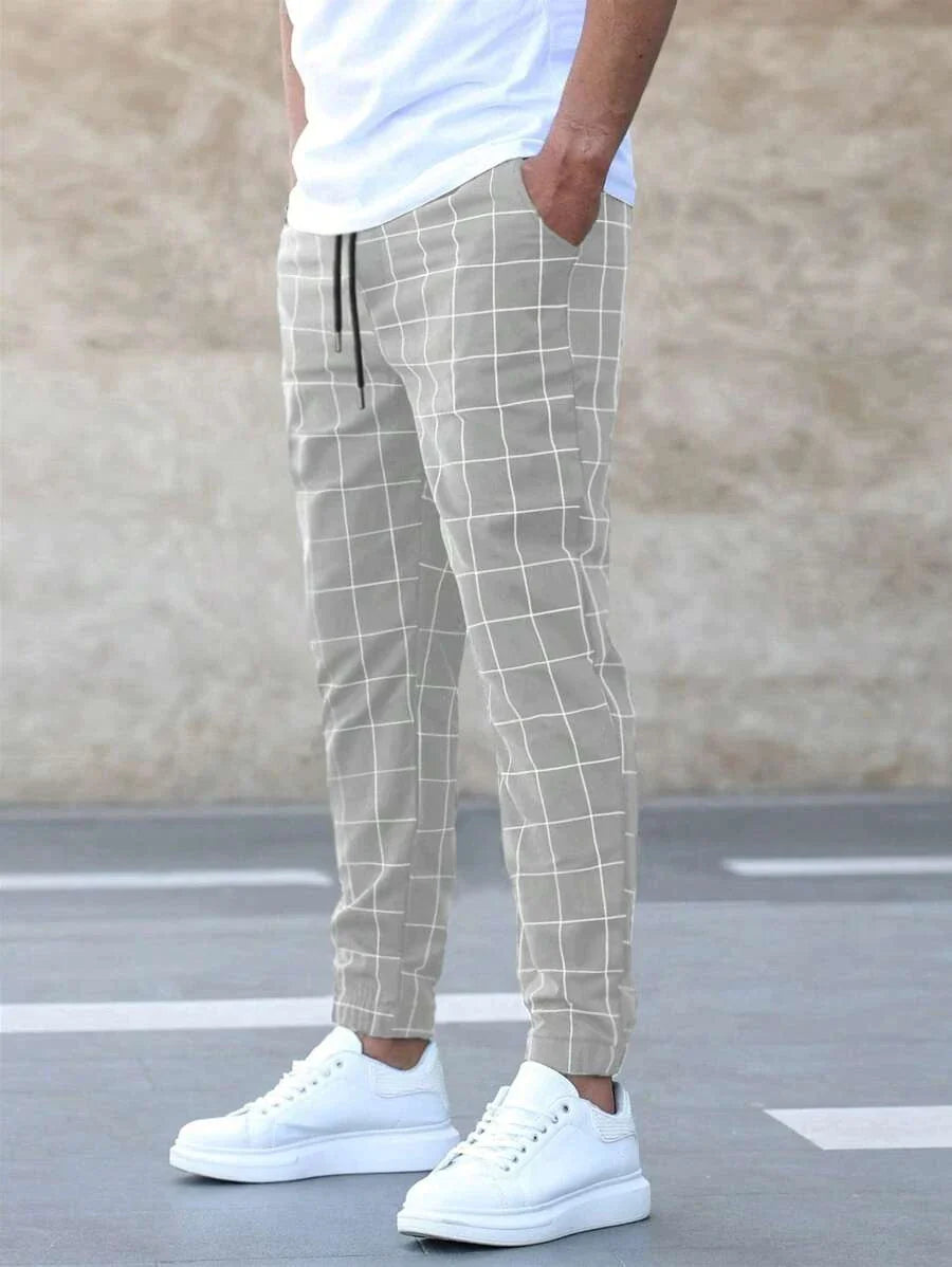 Men's Plaid Chino Pants | Tailored Fit