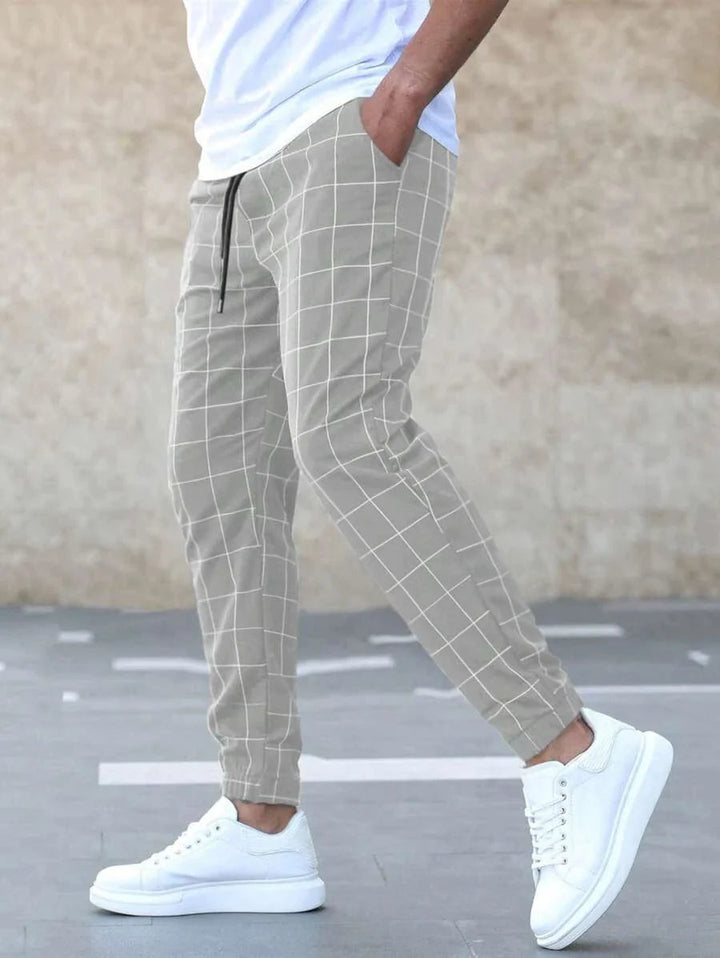 Men's Plaid Chino Pants | Tailored Fit