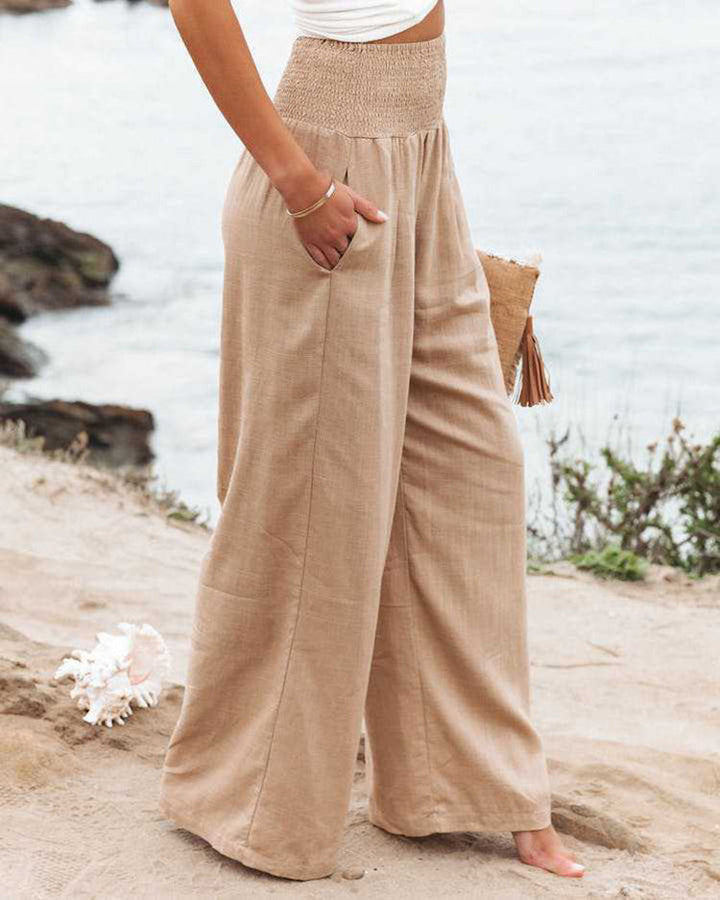 Wide-Leg Linen Trousers | Breathable & Stylish Fit