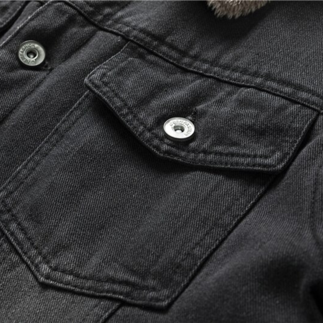 Men's Denim Jacket | Warm Lined Classic Fit