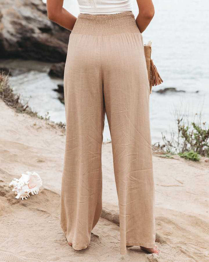 Wide-Leg Linen Trousers | Breathable & Stylish Fit