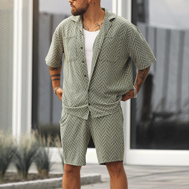 Men's Lightweight Summer Set | Breathable Shirt & Shorts