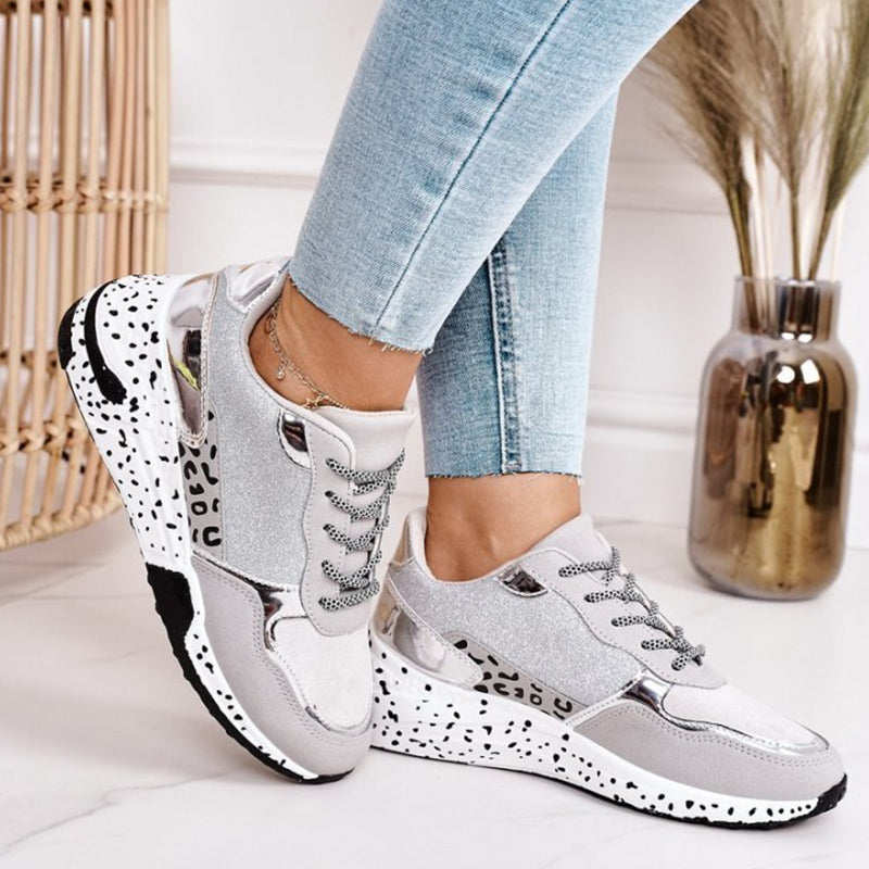 Women's Multi-Print Slip-On Sneakers with Memory Foam