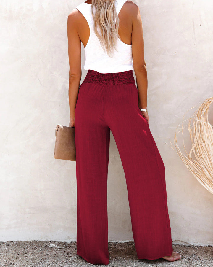 High-Waisted Linen Pants | Breathable & Stylish