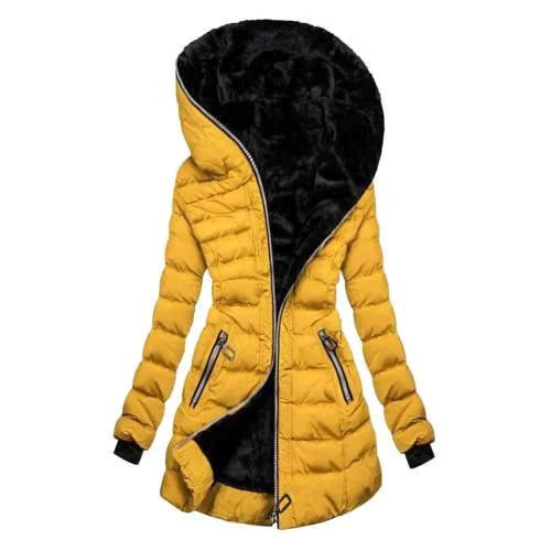 Women's Insulated Parka with Faux Fur Hood