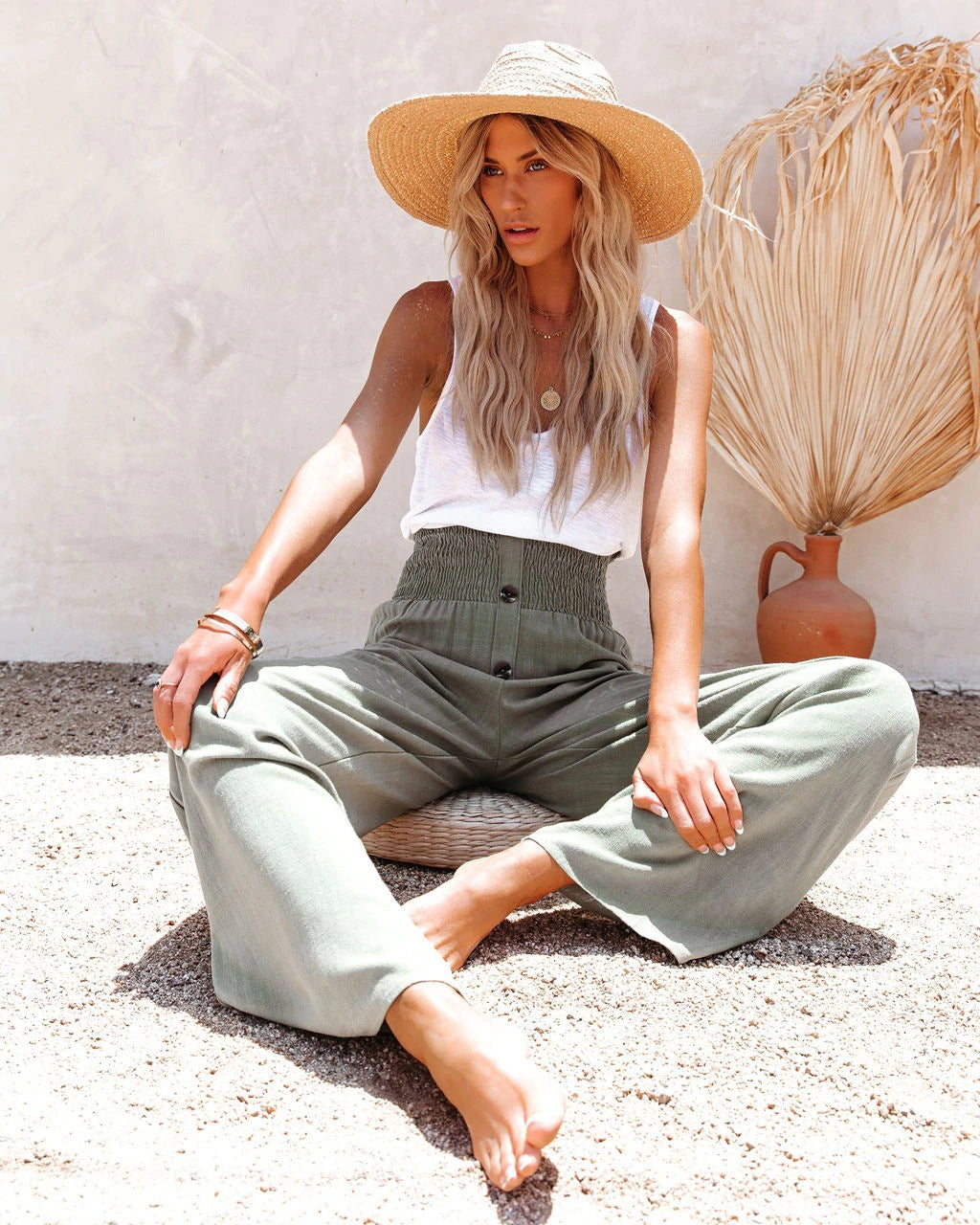 High-Waisted Linen Pants | Breathable & Stylish