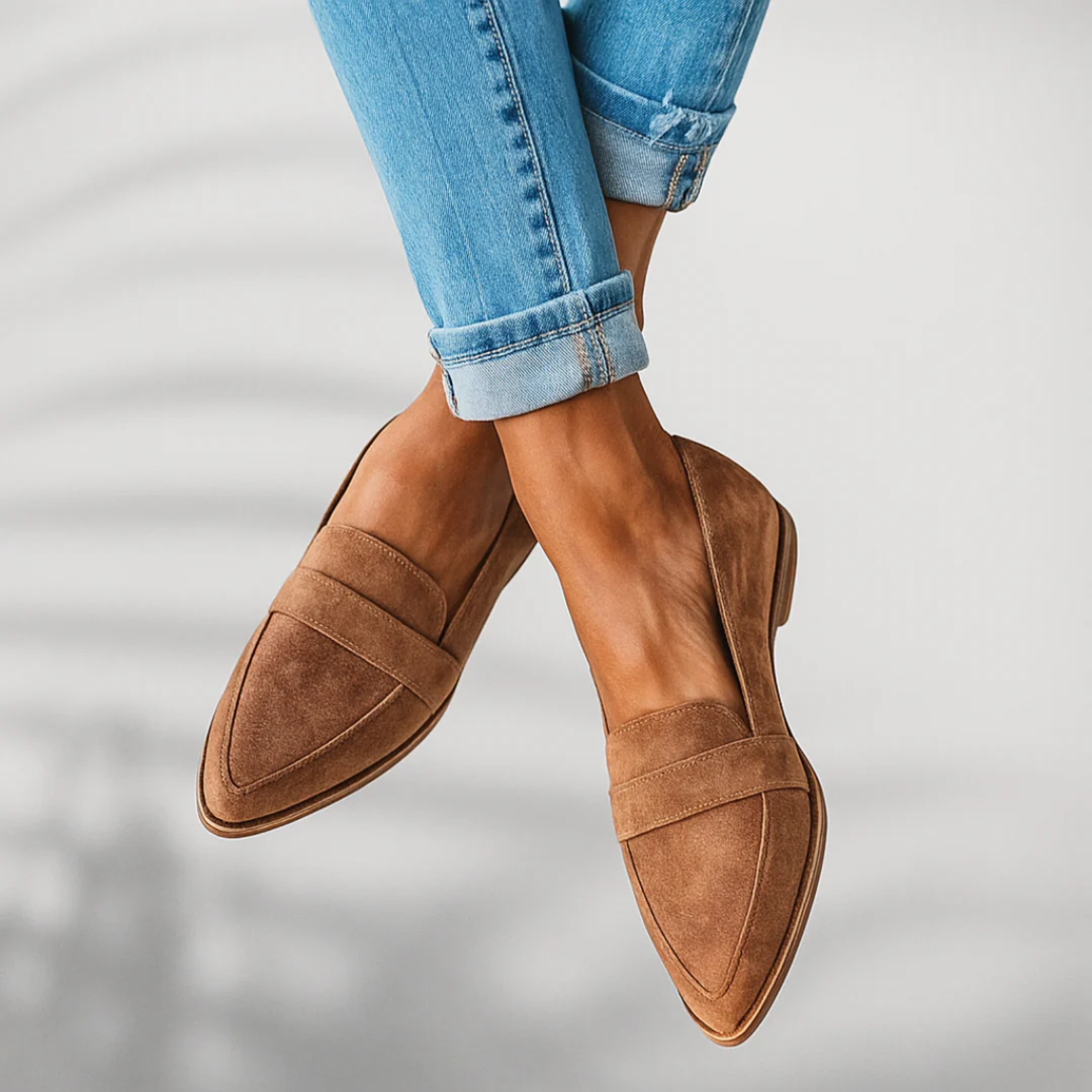 Aurore | Women's Suede Pointed-Toe Slip-On Loafers
