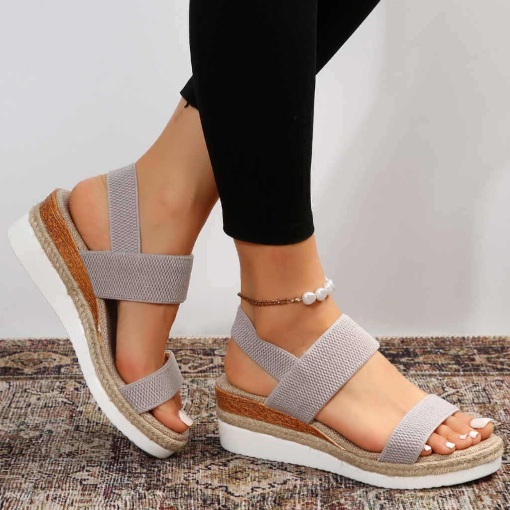 Blythe | Women's Breathable Knit Espadrille Wedge Sandals