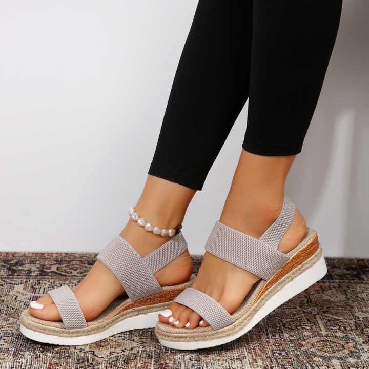 Blythe | Women's Breathable Knit Espadrille Wedge Sandals