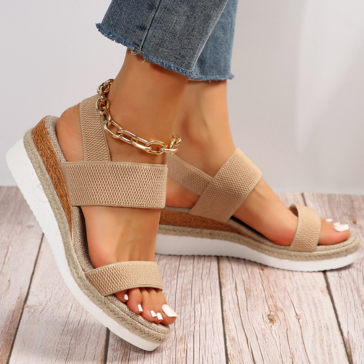Blythe | Women's Breathable Knit Espadrille Wedge Sandals