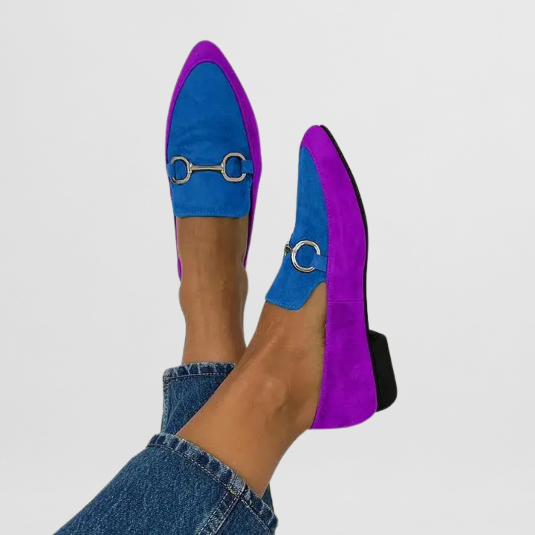 Blythe | Women's Suede Horsebit Slip-On Flat Loafers