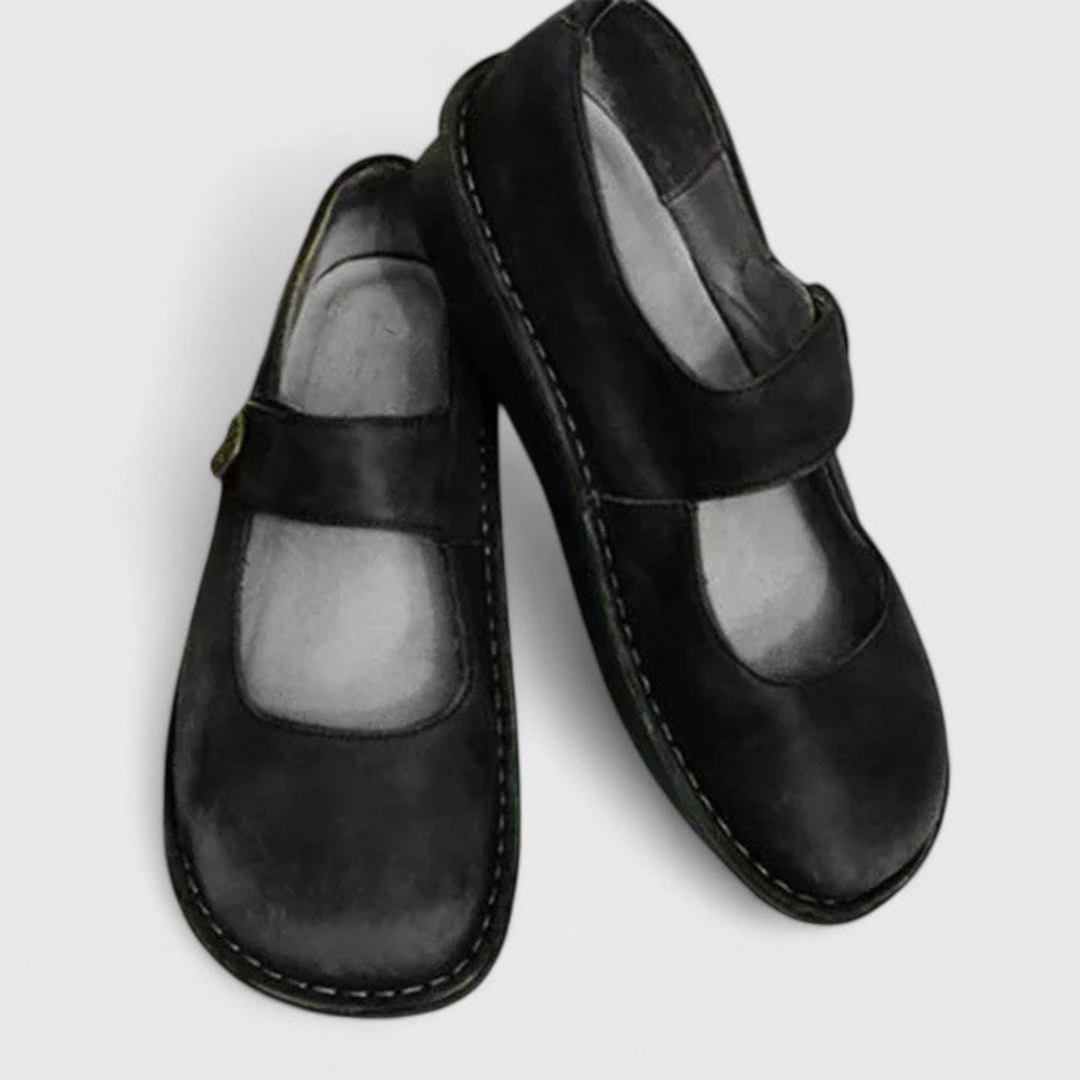 Blythe | Women's Suede Orthopaedic Mary Jane Flats