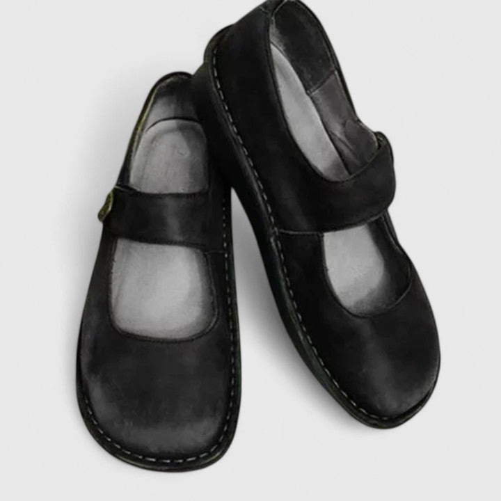 Blythe | Women's Suede Orthopaedic Mary Jane Flats