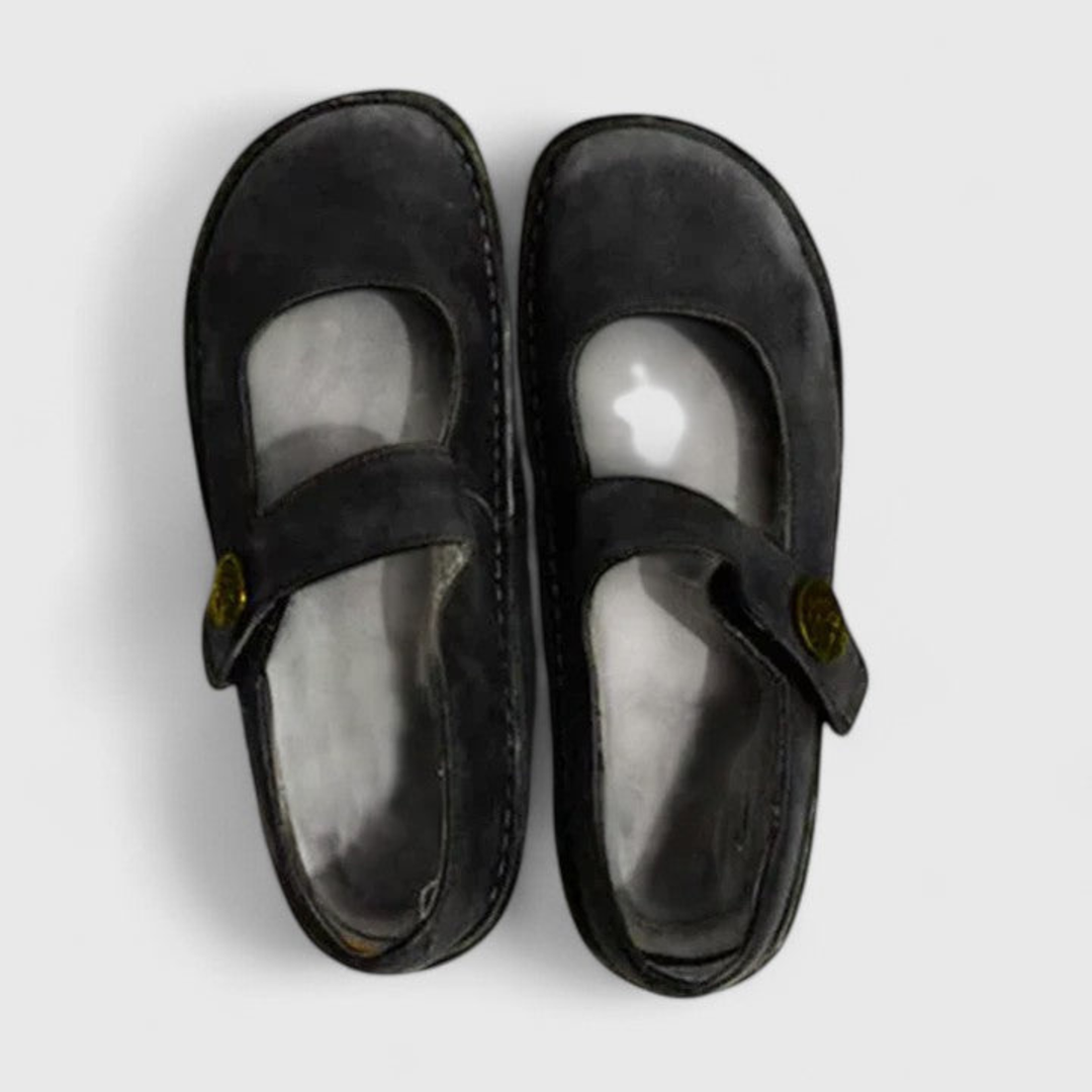 Blythe | Women's Suede Orthopaedic Mary Jane Flats