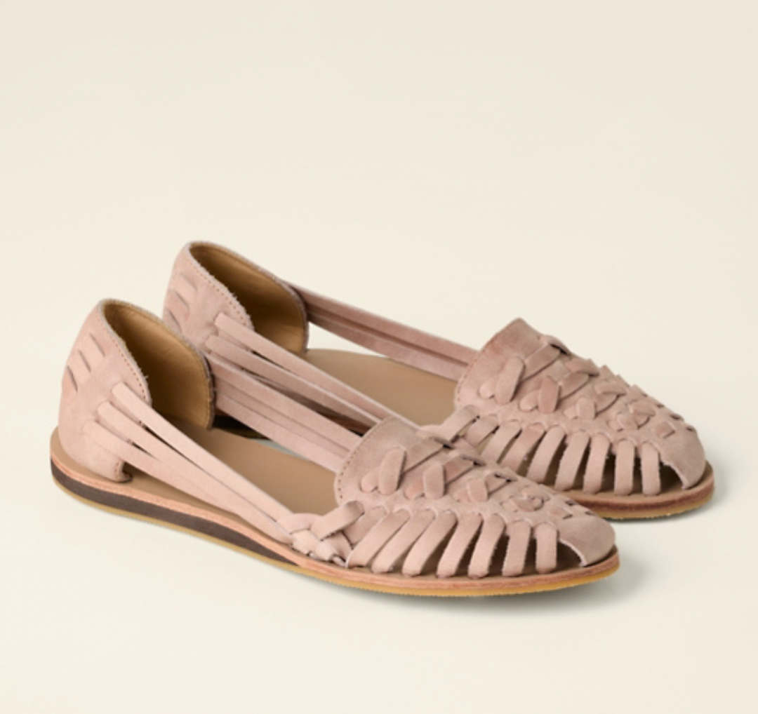 Calla | Women's Leather Woven Huarache Flat Sandals