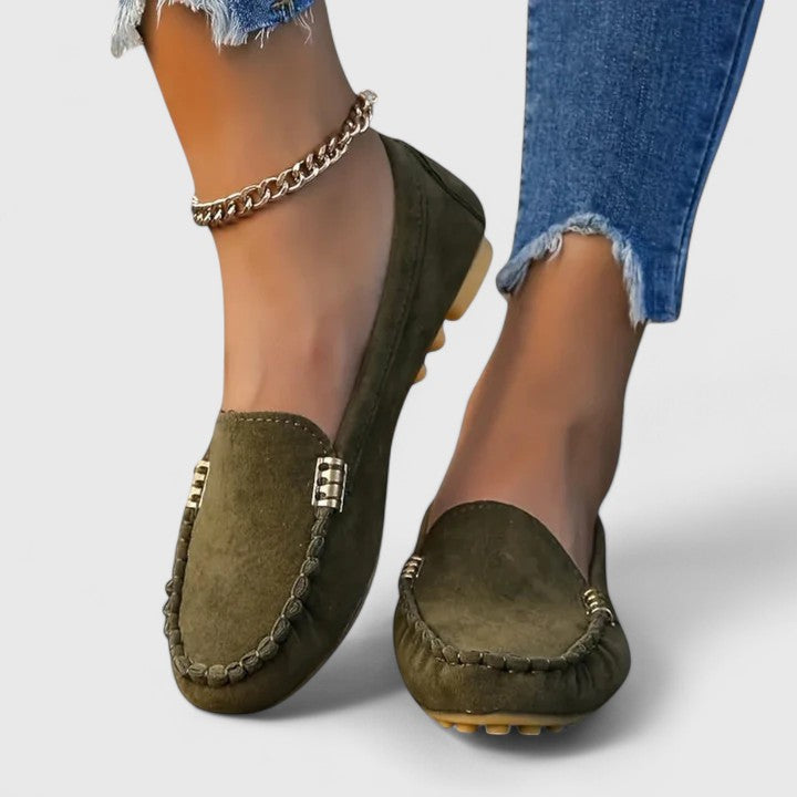 Callum | Women's Suede Slip-On Casual Loafers