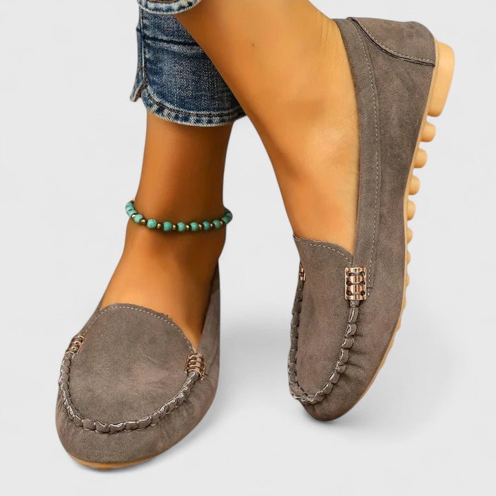 Callum | Women's Suede Slip-On Casual Loafers