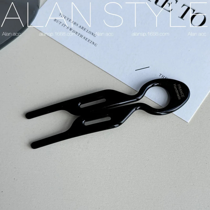 Clementine | Women's Tortoiseshell Acetate U-Shaped Hair Clip