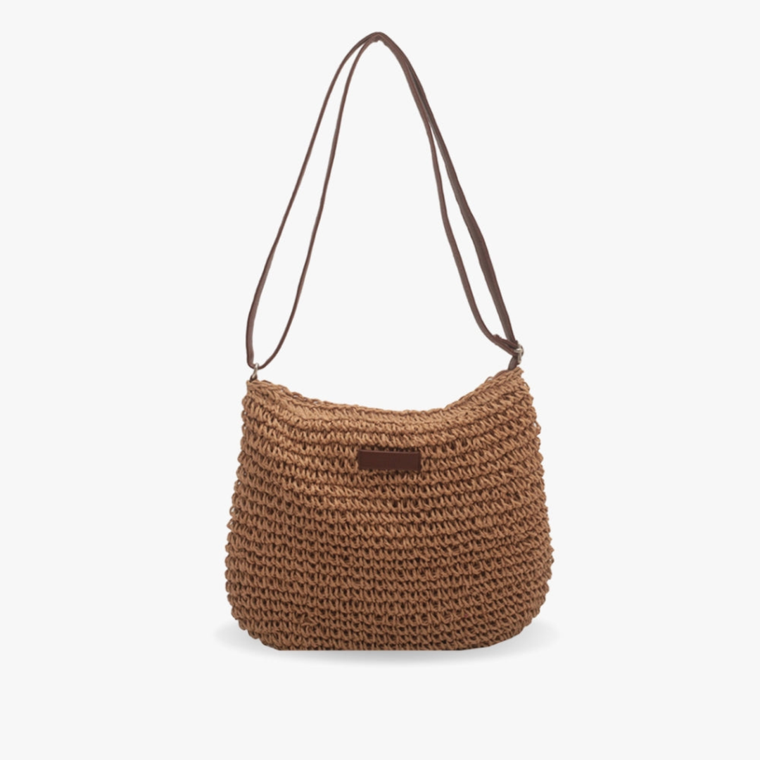 Delphine | Women's Woven Straw Crossbody Shoulder Bag