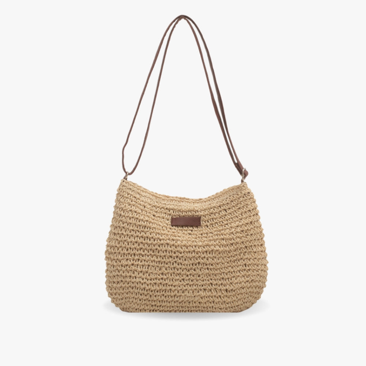 Delphine | Women's Woven Straw Crossbody Shoulder Bag
