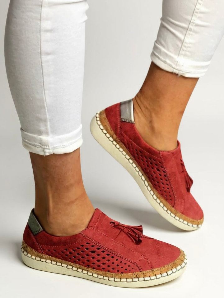 Deva | Women's Breathable Perforated Slip-On Espadrille Shoes