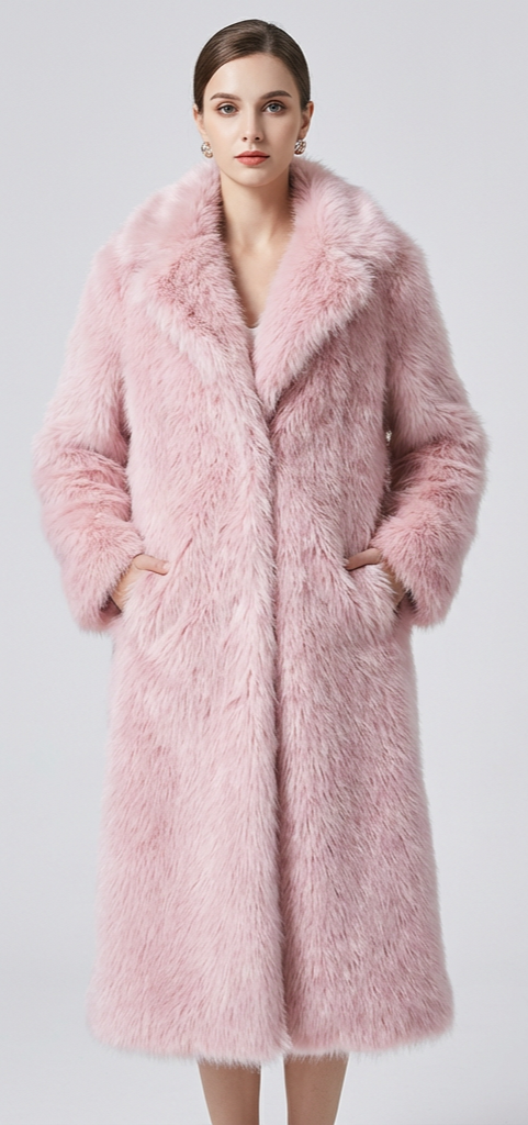Eva | Lange faux-fur wintercoat