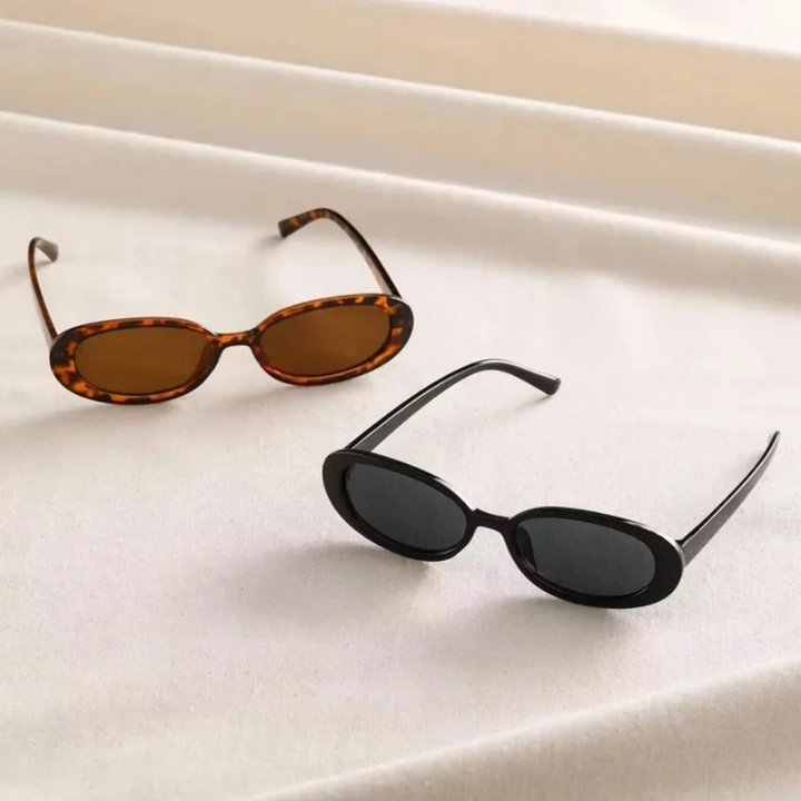 Fernanda | Women's UV-Protection Retro Oval Sunglasses