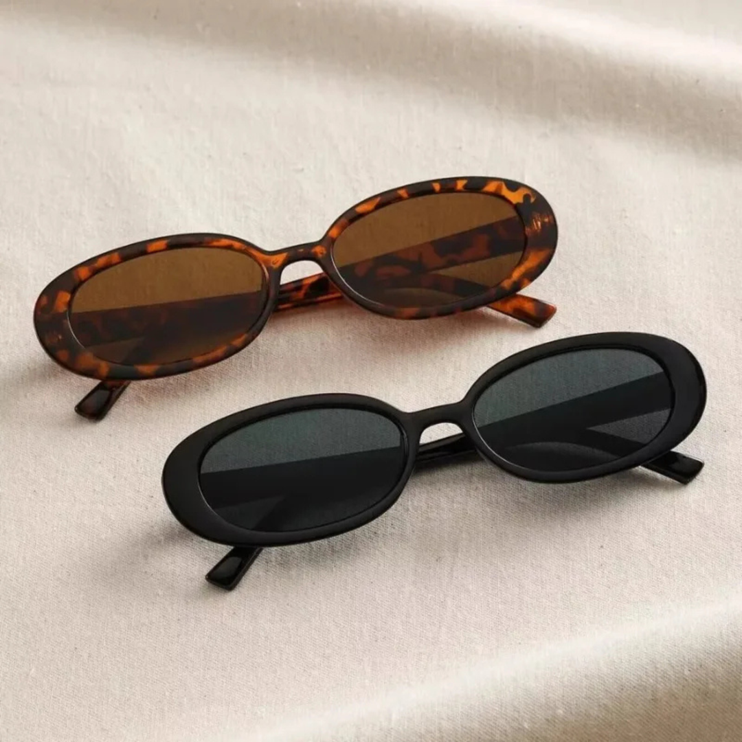 Fernanda | Women's UV-Protection Retro Oval Sunglasses