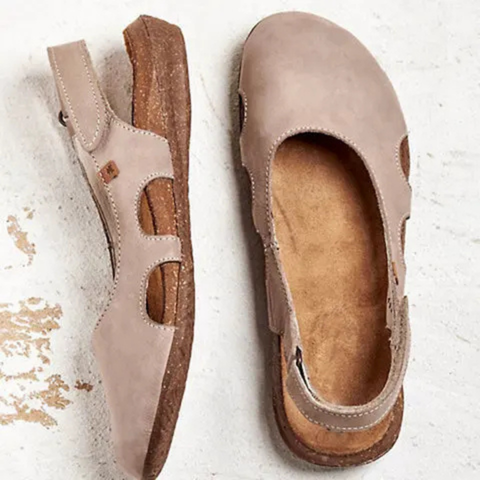 Greer | Women's Leather Orthopaedic Closed-Toe Slingback Sandals