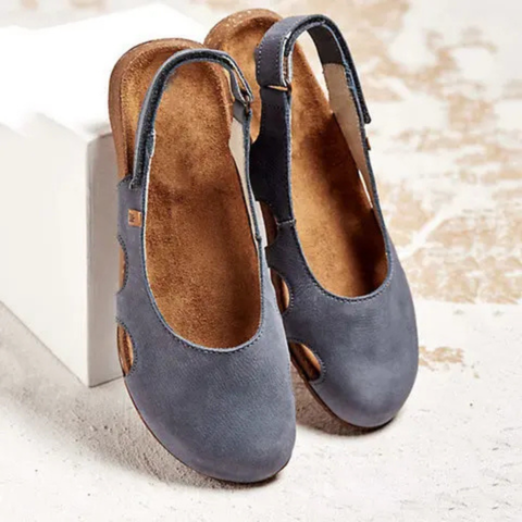 Greer | Women's Leather Orthopaedic Closed-Toe Slingback Sandals