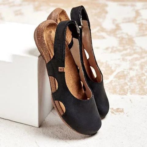 Greer | Women's Leather Orthopaedic Closed-Toe Slingback Sandals