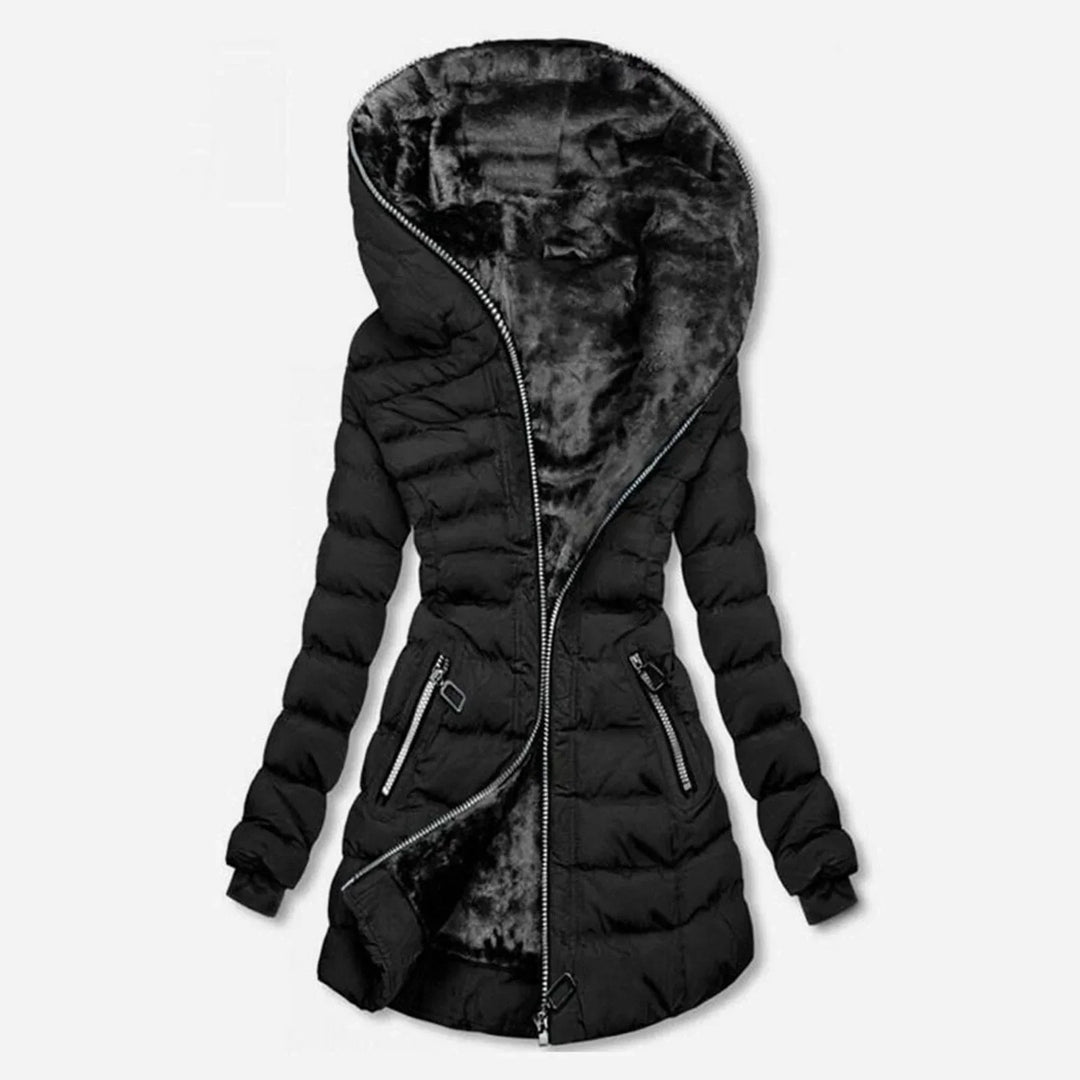 Women's Insulated Parka with Faux Fur Hood