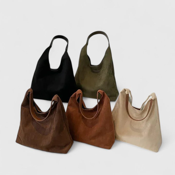 Harlow | Women's Suede Oversized Shoulder Hobo Bag