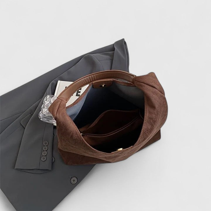 Harlow | Women's Suede Oversized Shoulder Hobo Bag