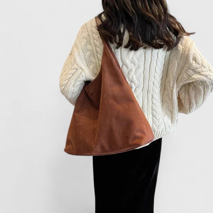 Harlow | Women's Suede Oversized Shoulder Hobo Bag