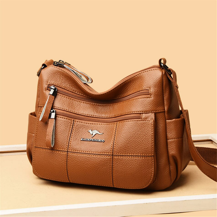 Inara | Women's Vegan Leather Multi-Pocket Hobo Crossbody Bag