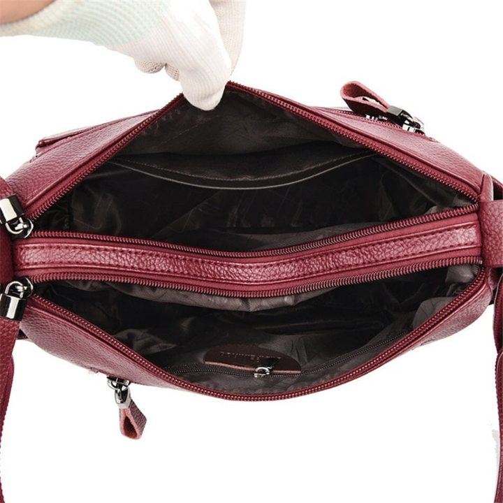 Inara | Women's Vegan Leather Multi-Pocket Hobo Crossbody Bag