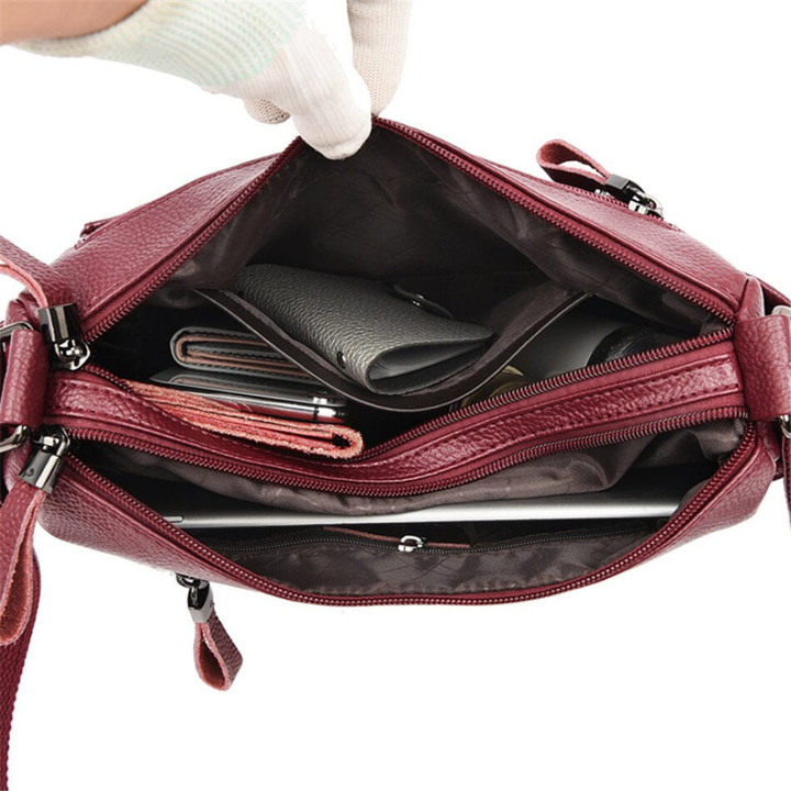 Inara | Women's Vegan Leather Multi-Pocket Hobo Crossbody Bag