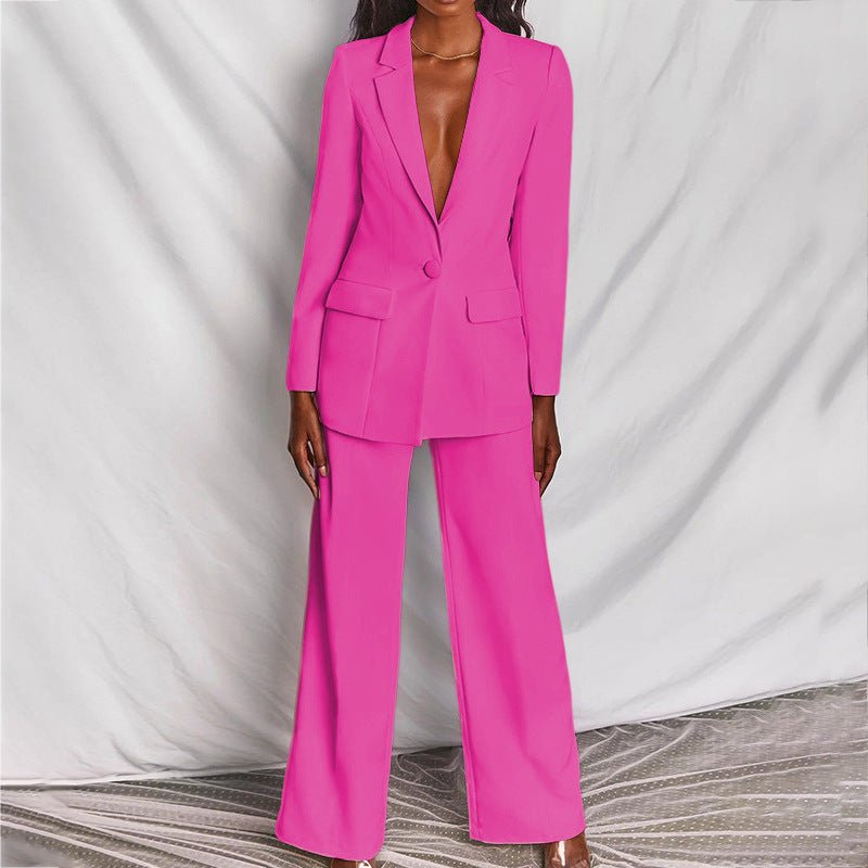 Joelle | Women's Stretch Wide-Leg Trouser Suit Chic