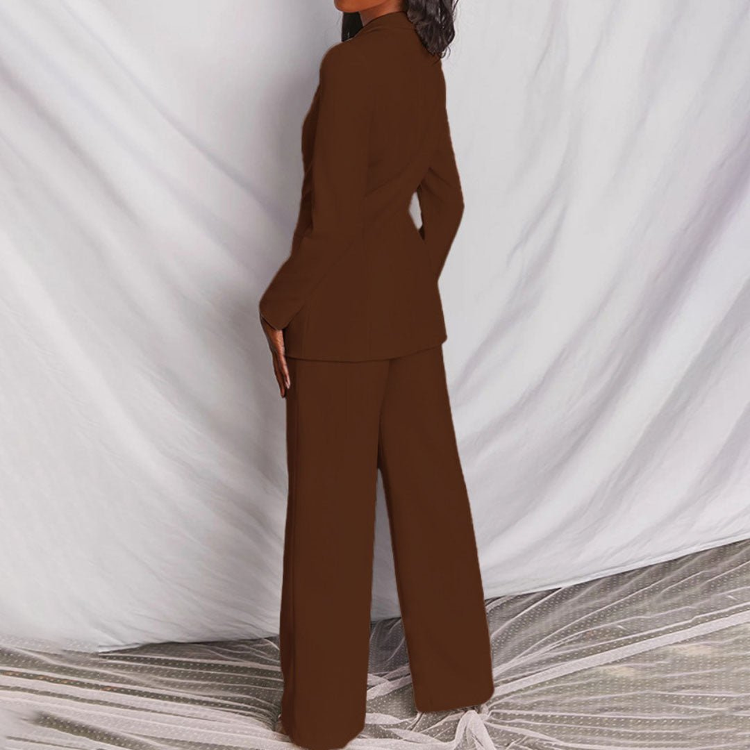 Joelle | Women's Stretch Wide-Leg Trouser Suit Chic