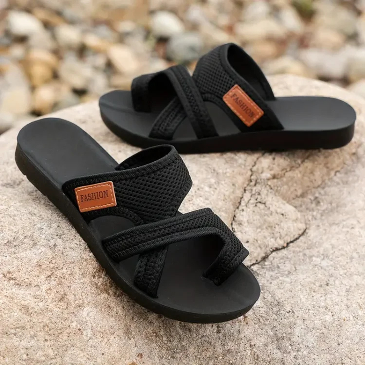 Jolene | Women's Arch-Support Crossover Strap Flat Sandals