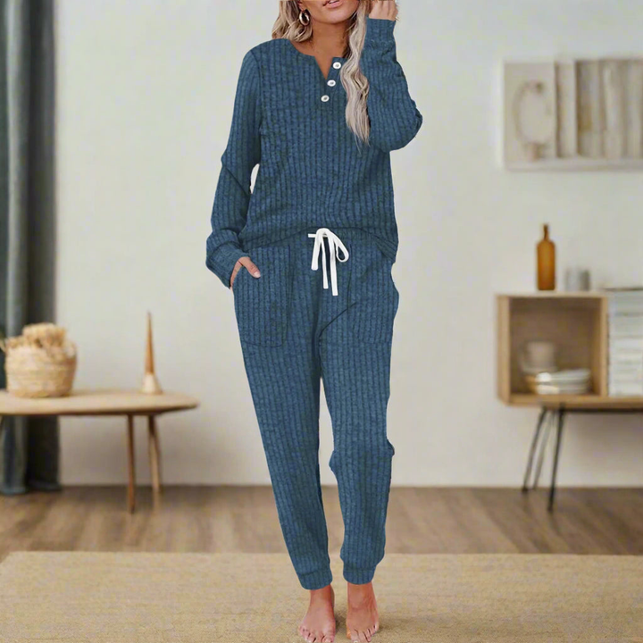 Jolene | Women's Cotton-Blend Loungewear Pyjama Set